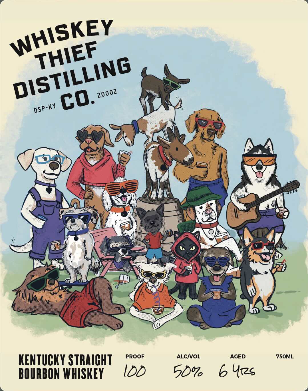 Whiskey Thief Distilling CO. label image 1