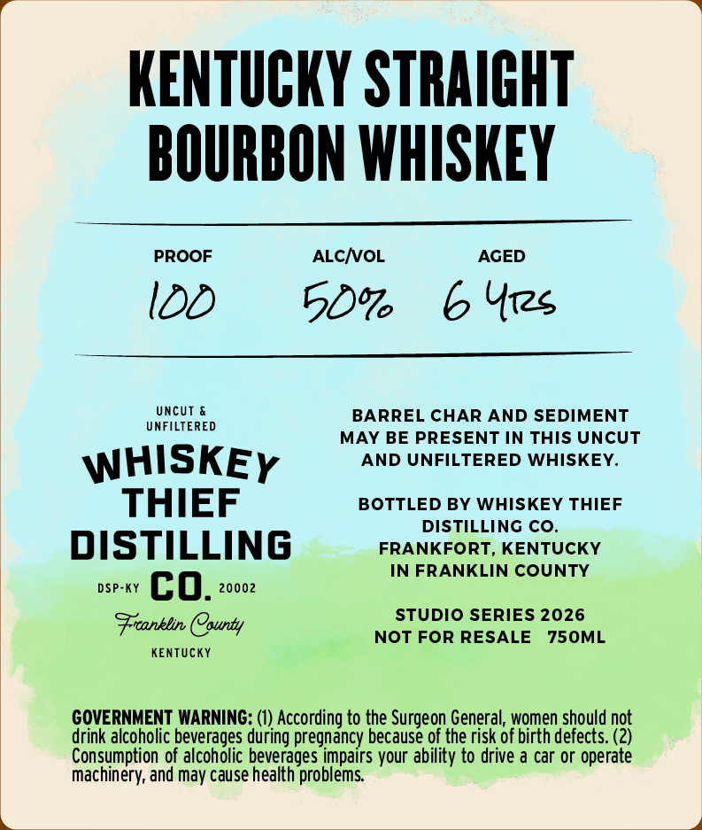 Whiskey Thief Distilling CO. label image 2