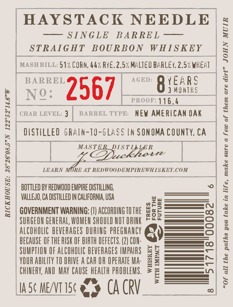 Redwood Empire Haystack Needle label image 2