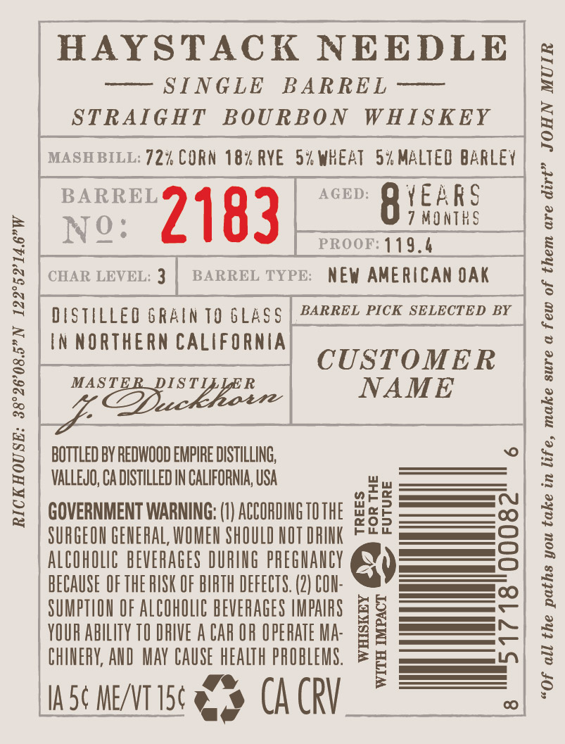 Redwood Empire Haystack Needle label image 2
