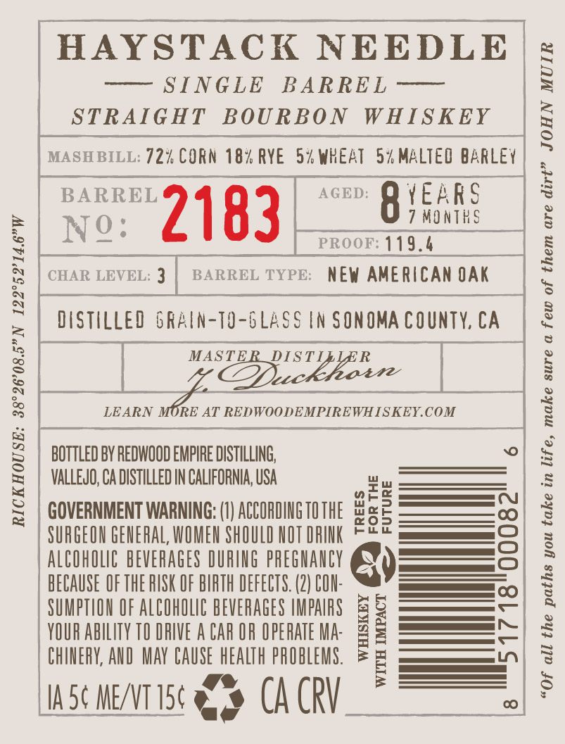 Redwood Empire Haystack Needle label image 2