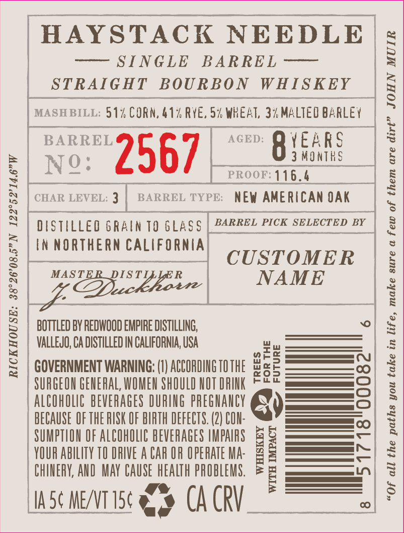 Redwood Empire Haystack Needle label image 2