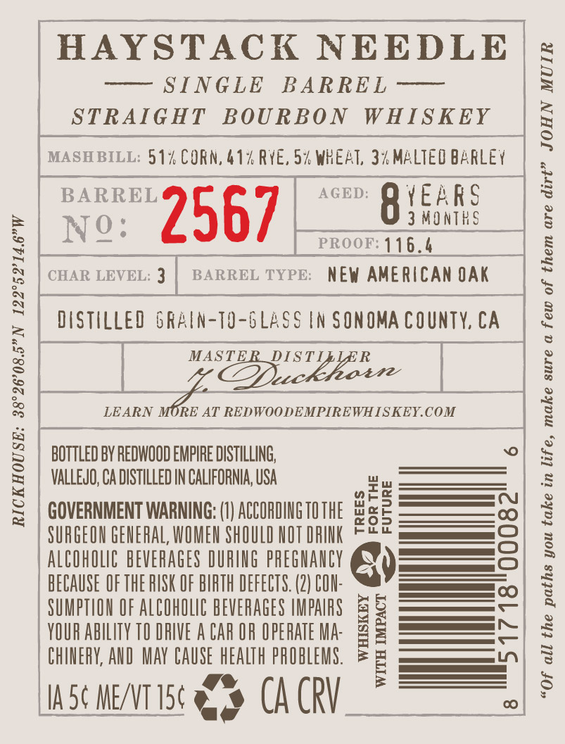 Redwood Empire Haystack Needle label image 2
