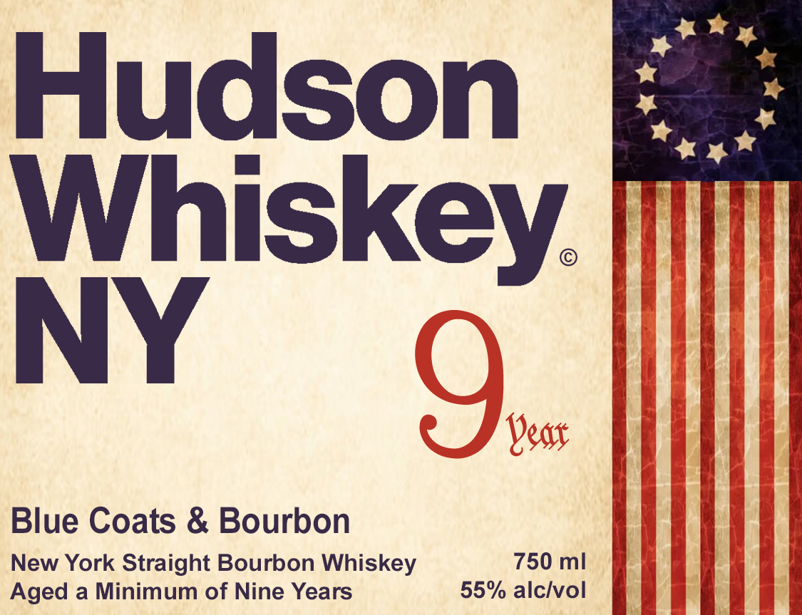 Hudson Whiskey label