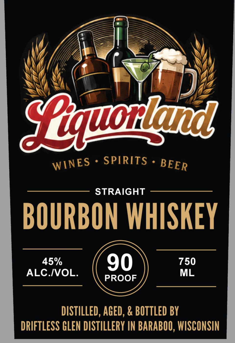 Liquorland label