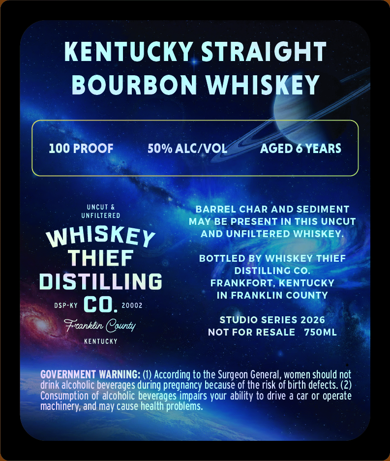 Whiskey Thief Distilling CO. label image 2