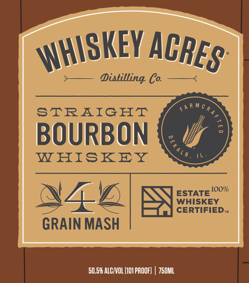 Whiskey Acres Distilling CO. label