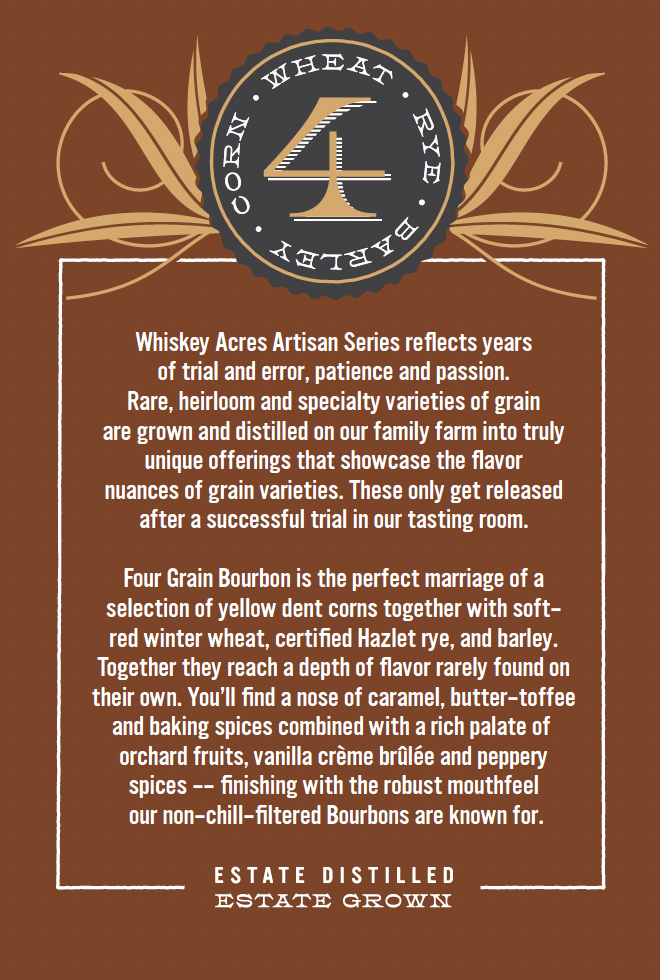 Whiskey Acres Distilling CO. label image 2