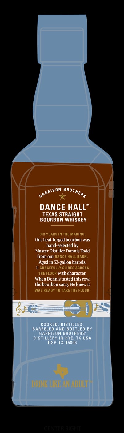 Garrison Brothers Dance Hall label image 4