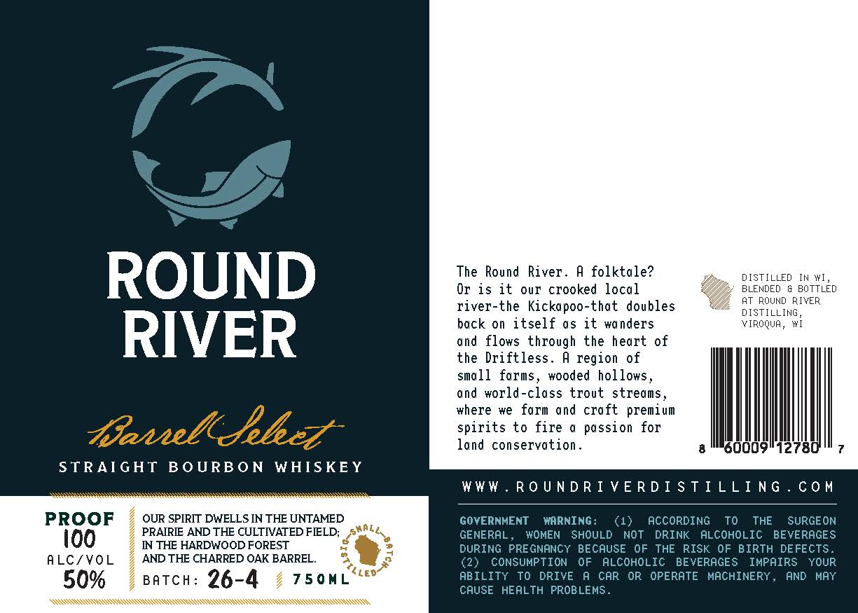 Round River label