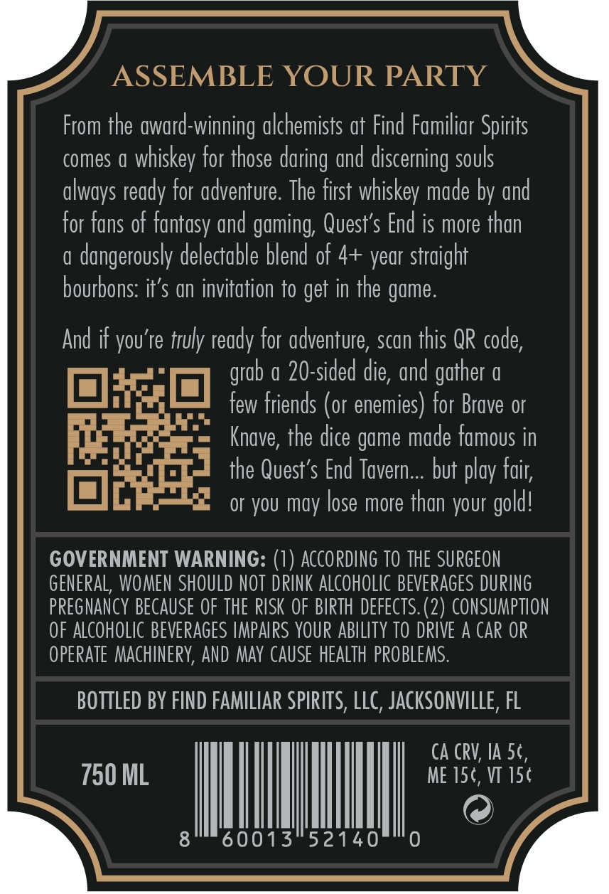Quest's End label image 3