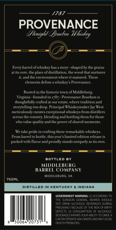 Provenance Eleventh Hour Exclusive label
