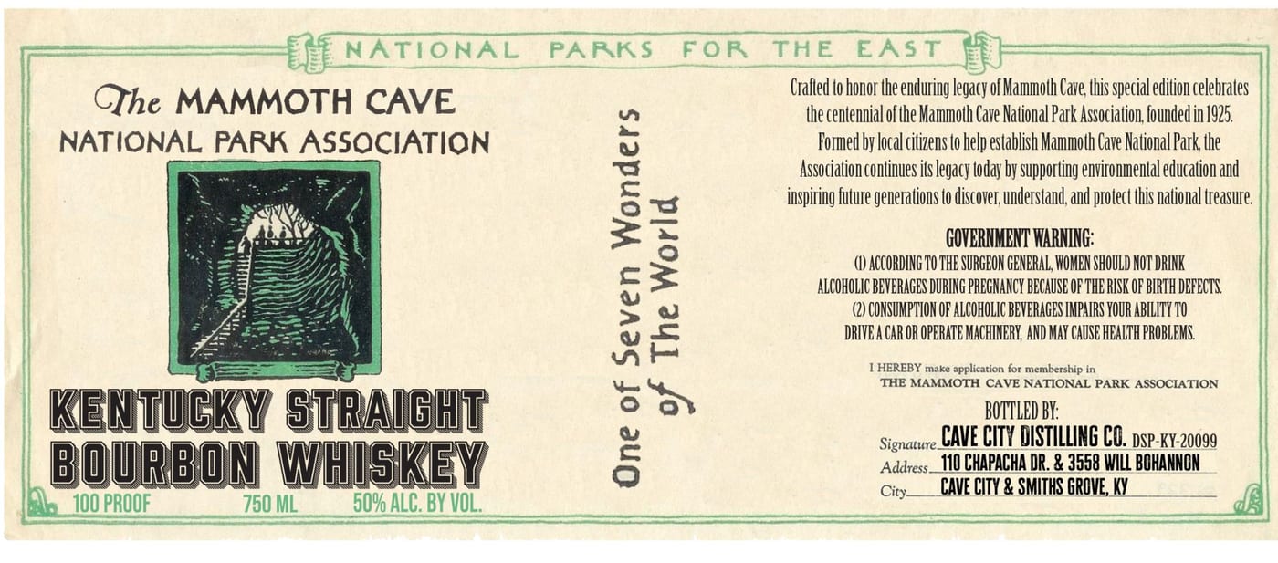 The Mammoth Cave National Park Association label