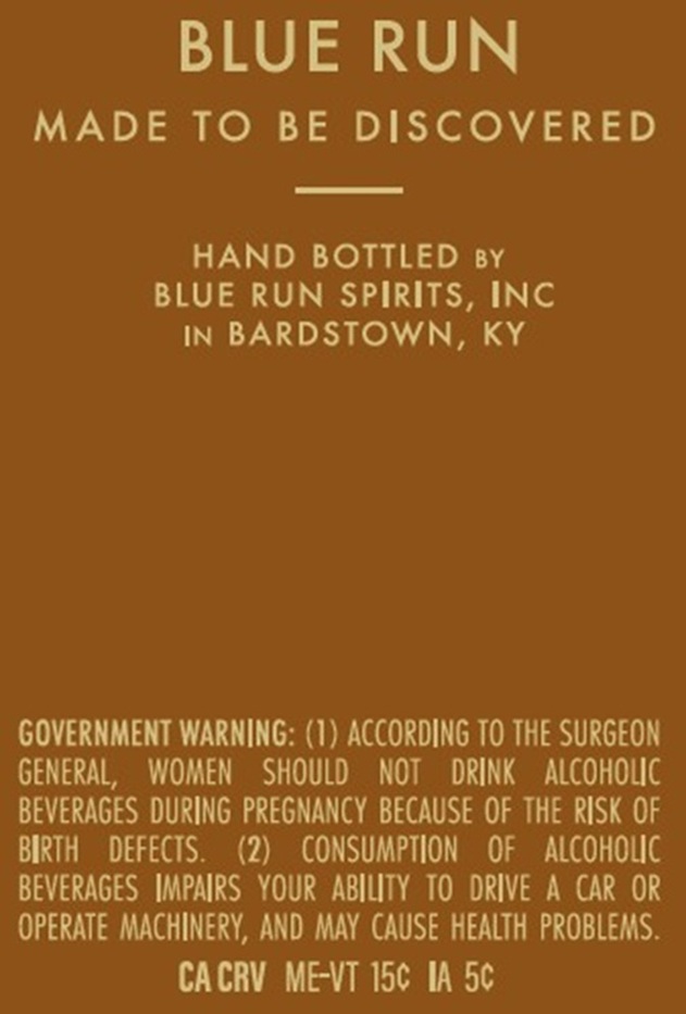 Blue Run label image 2