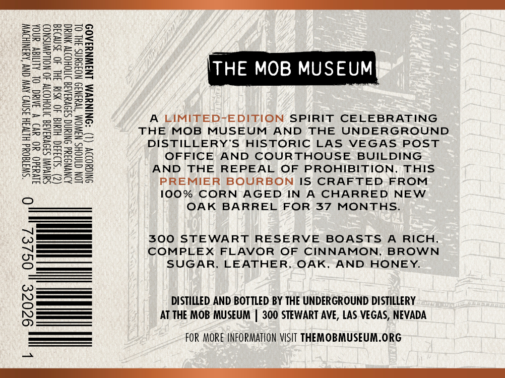 The Mob Museum 300 Stewart Reserve label image 2