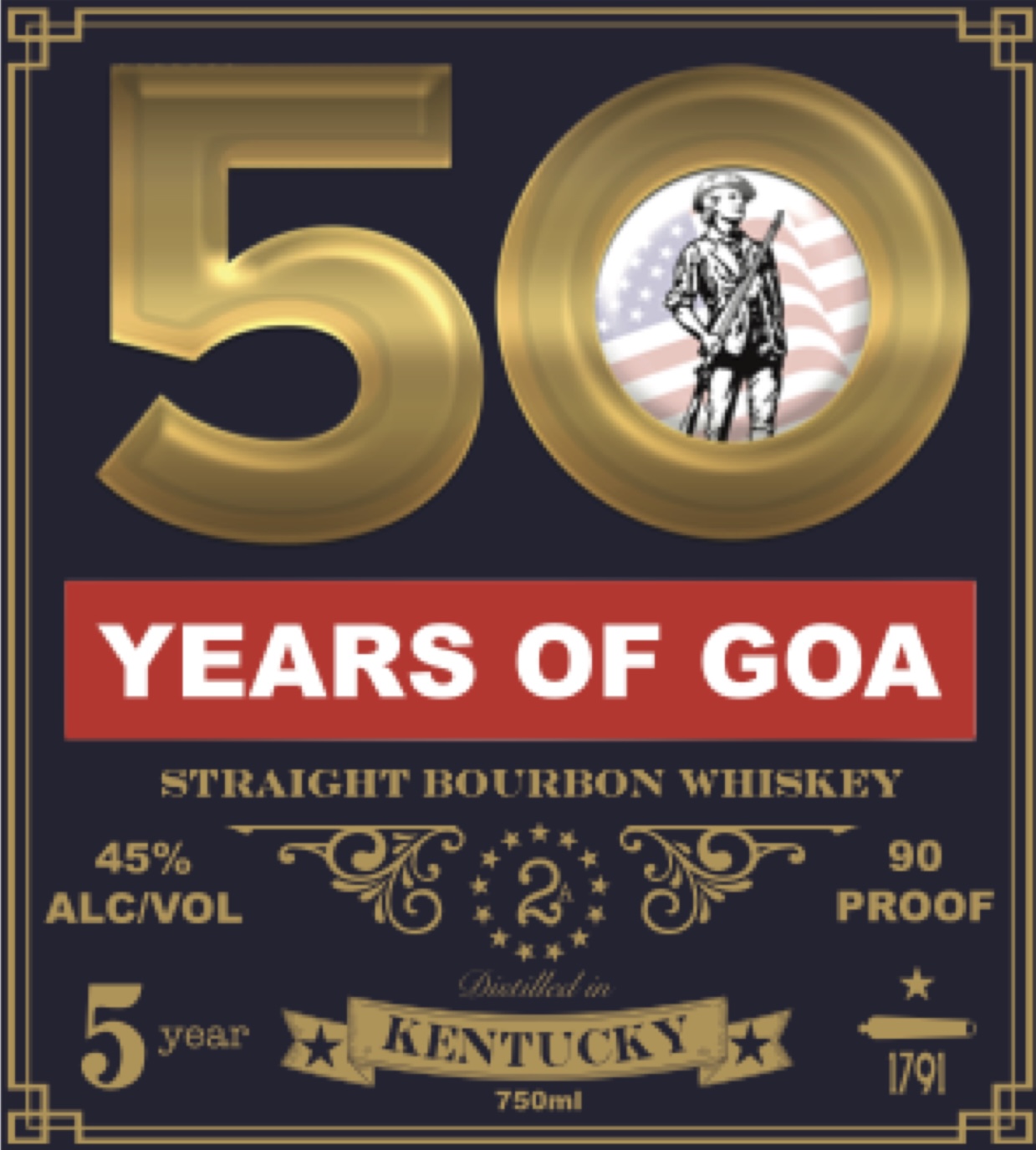 50 Years Of Goa label