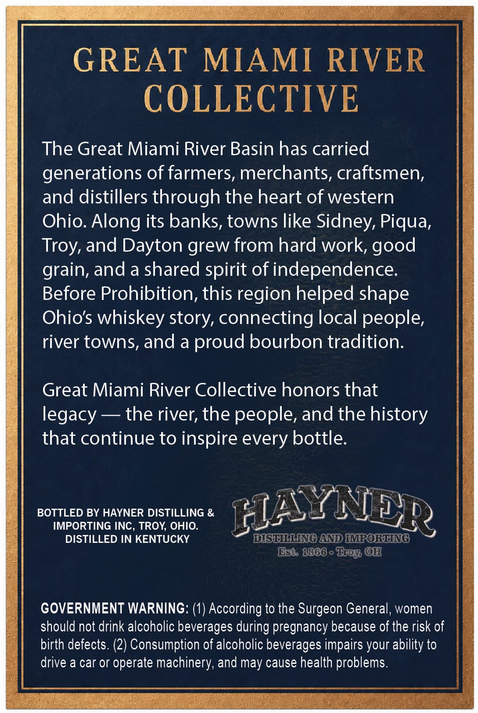 Hayner Distilling Great Miami River Collective label image 2