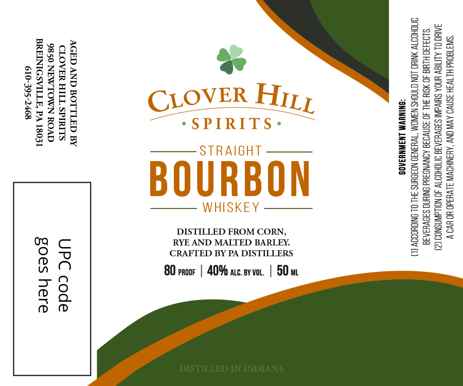 Clover Hill Spirits label