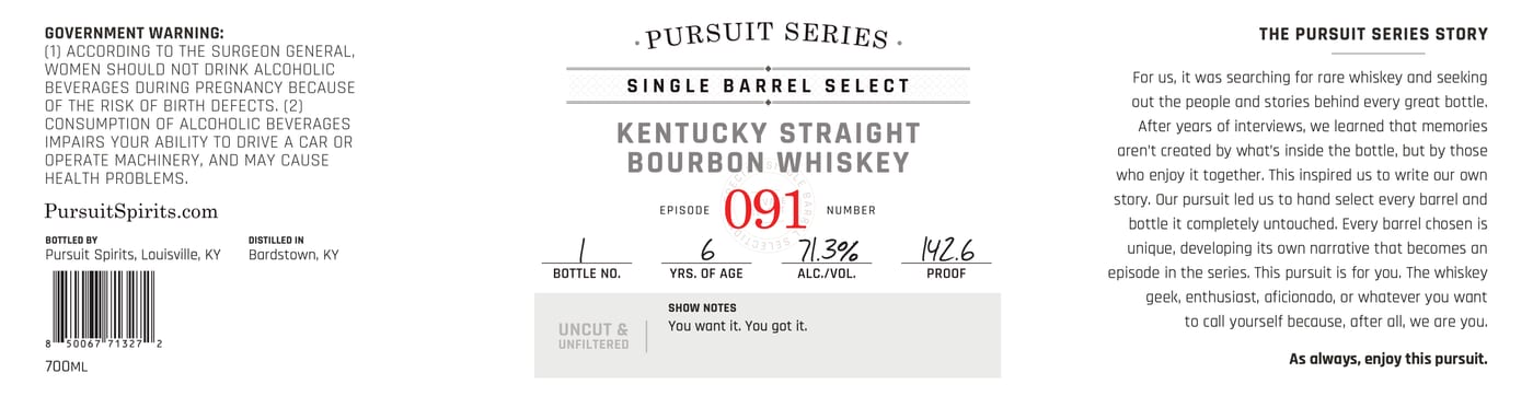 Pursuit Series label