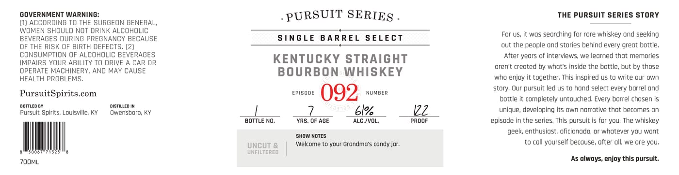 Pursuit Series label