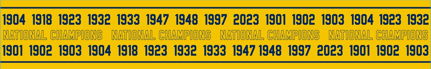 Woodson Michigan National Champions label image 4