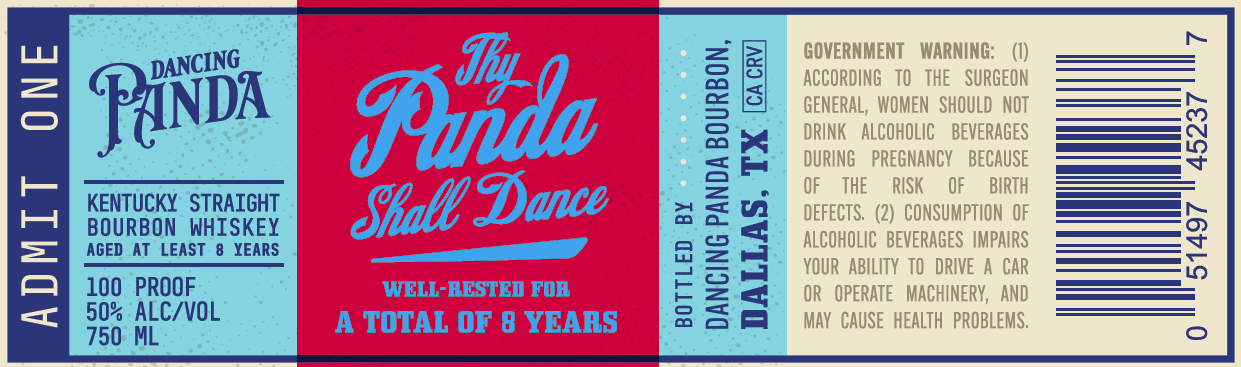 Dancing Panda label image 2