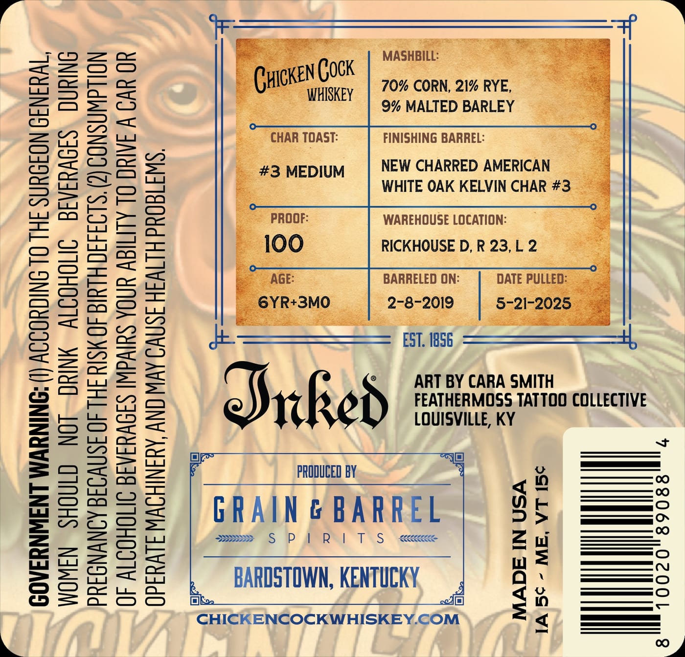 Chicken Cock label image 2