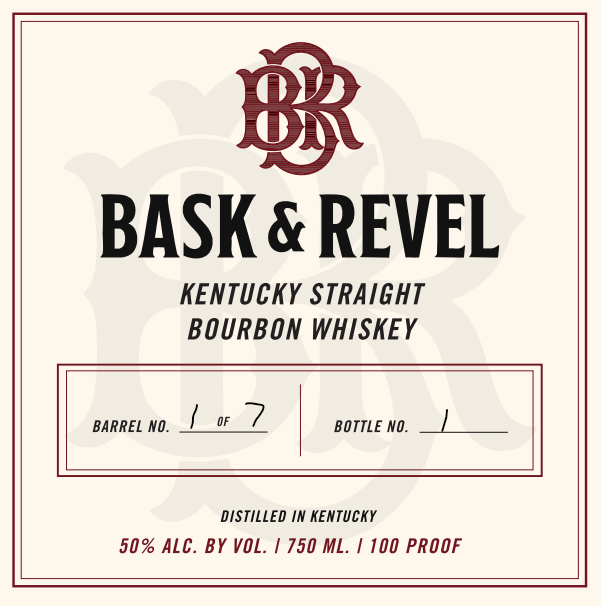 Bask & Revel label