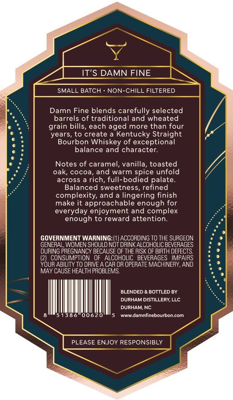 Damn Fine label image 2