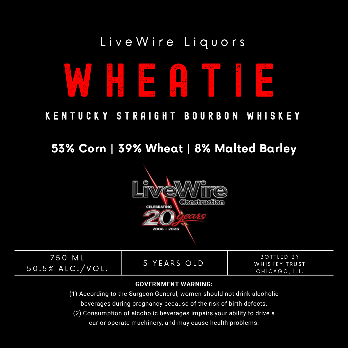 Livewire Liquors label