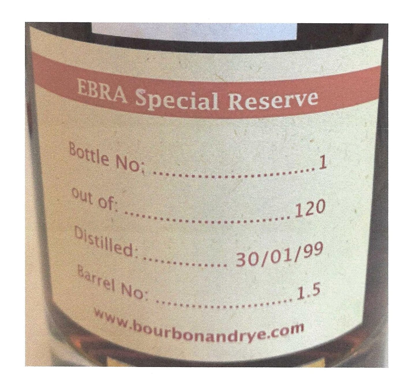 Ebra Single Barrel 1.6 label image 3