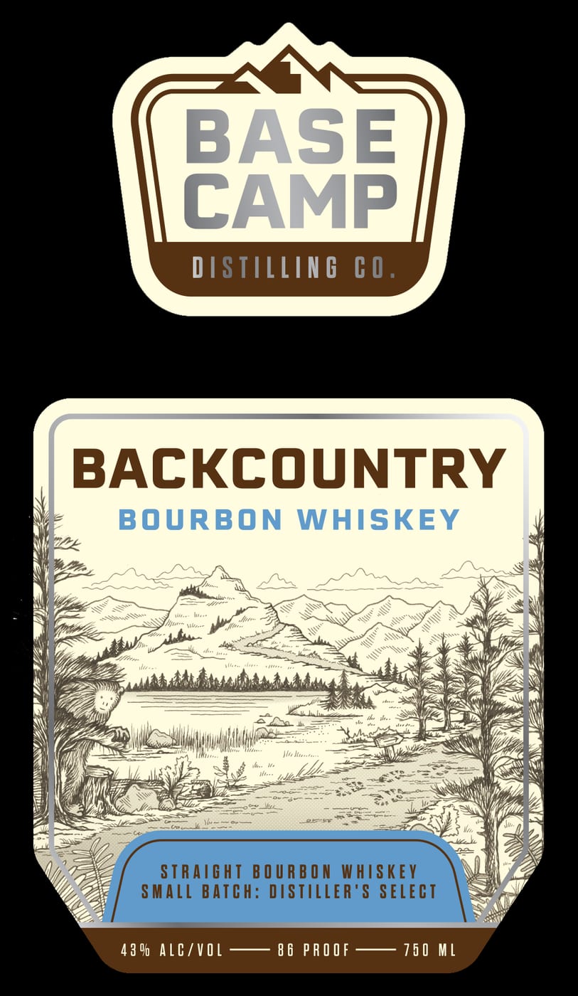 Base Camp Distilling CO label