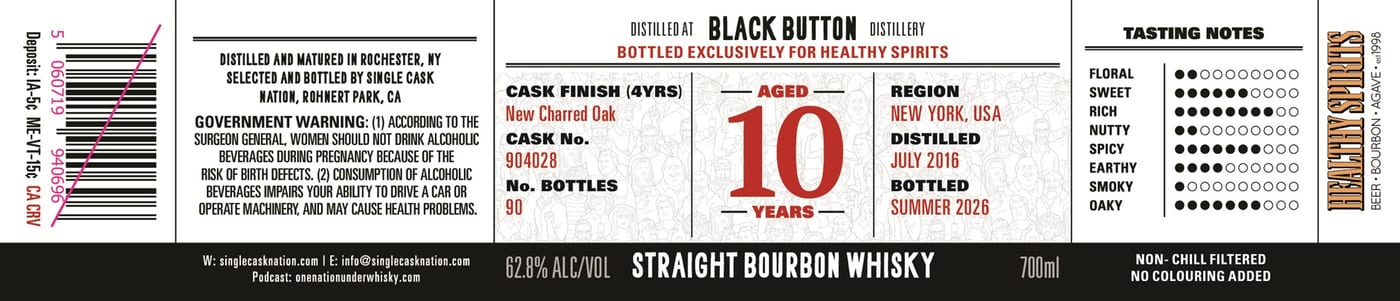 Single Cask Nation Black Button label image 2