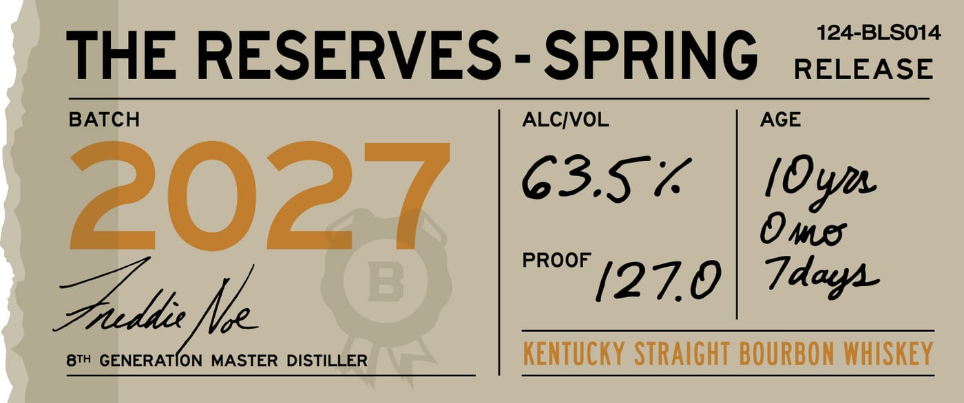 Booker's label image 2