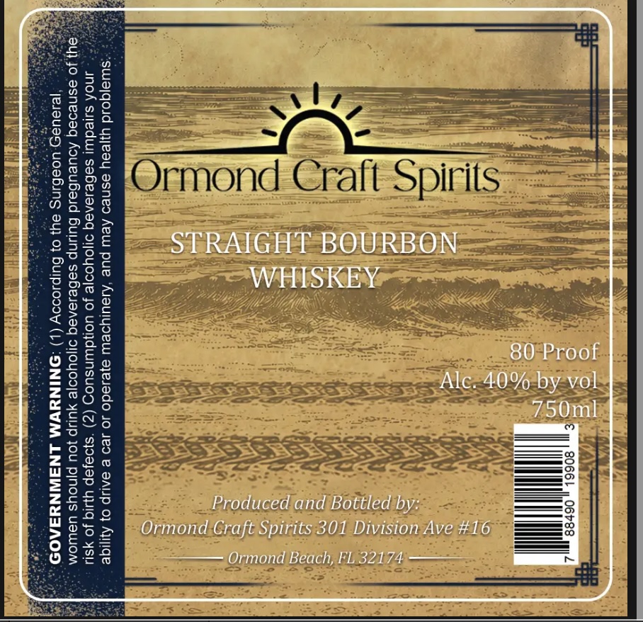 Ormond Craft Spirits Strictly Stock Straight Bourbon Whiskey label image 2