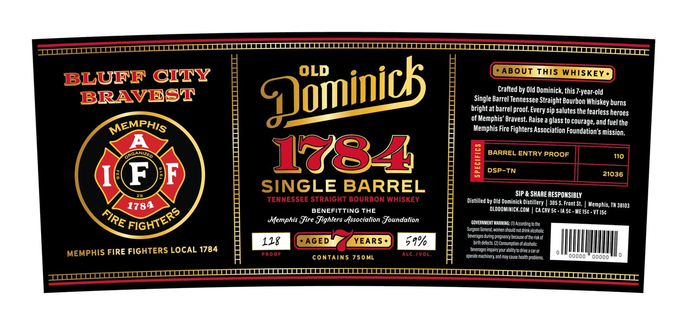 Old Dominick label