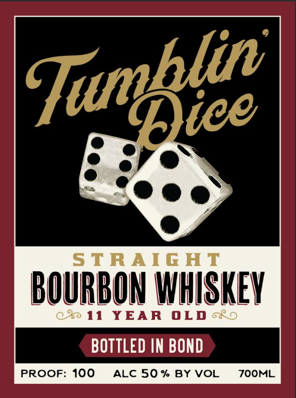 Tumbin Dice label