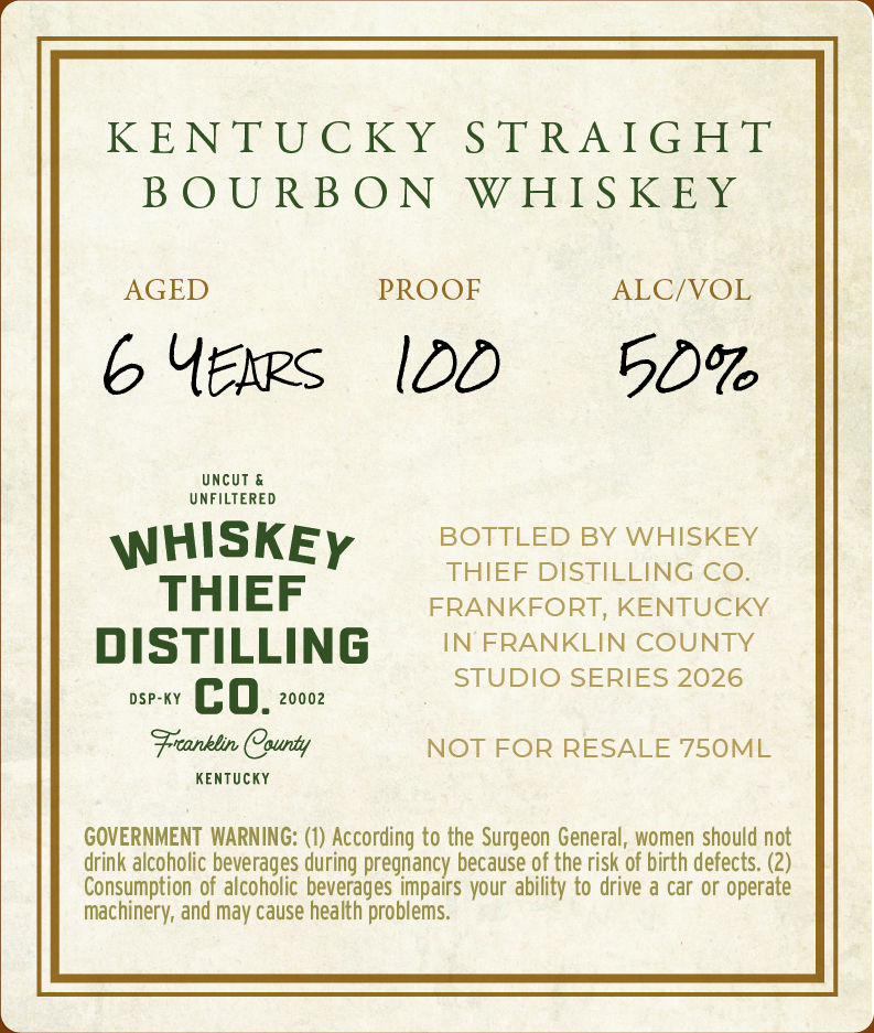 Whiskey Thief Distilling CO. Georgia Vascular Society label image 2