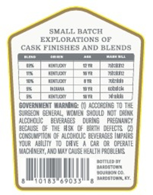 Bardstown Bourbon CO. label image 2