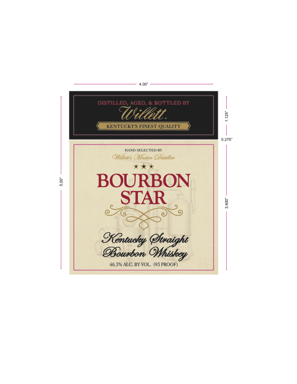 Bourbon Star label