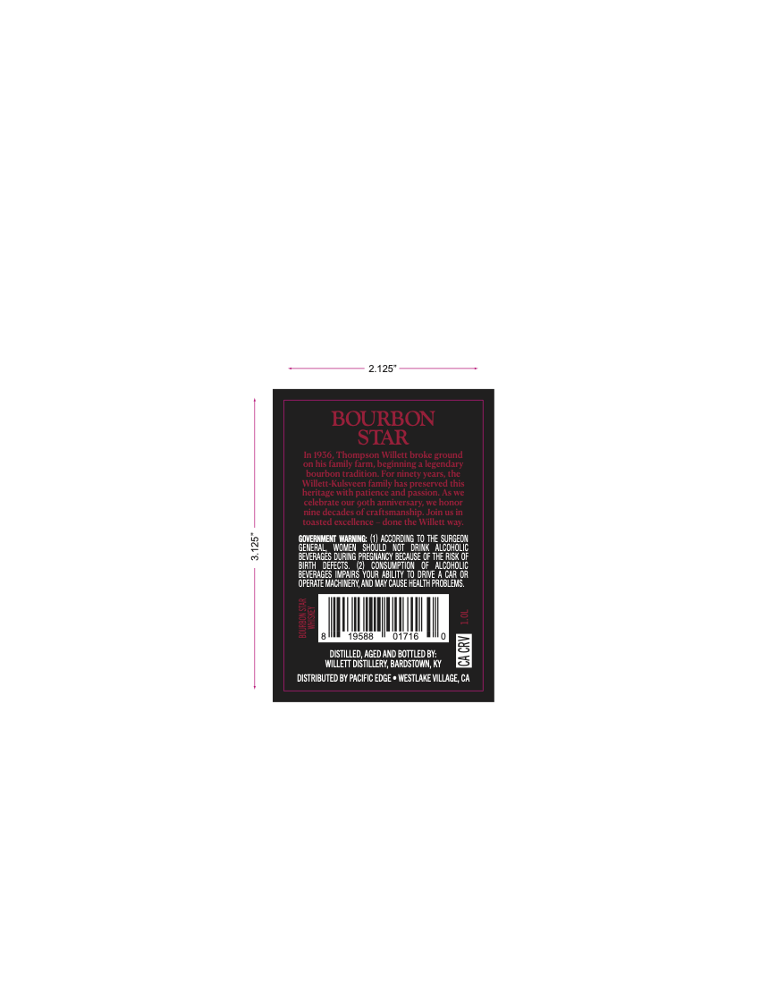 Bourbon Star label image 2
