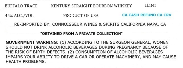 Buffalo Trace label