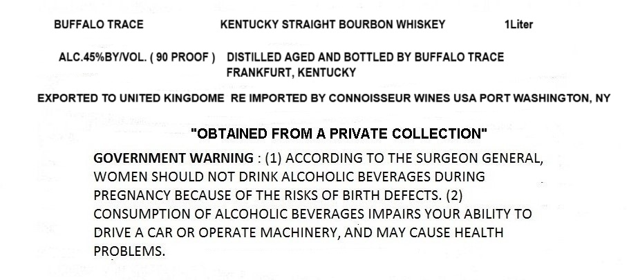 Buffalo Trace label