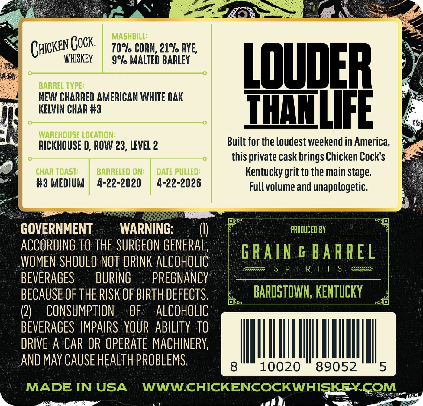 Chicken Cock label image 2