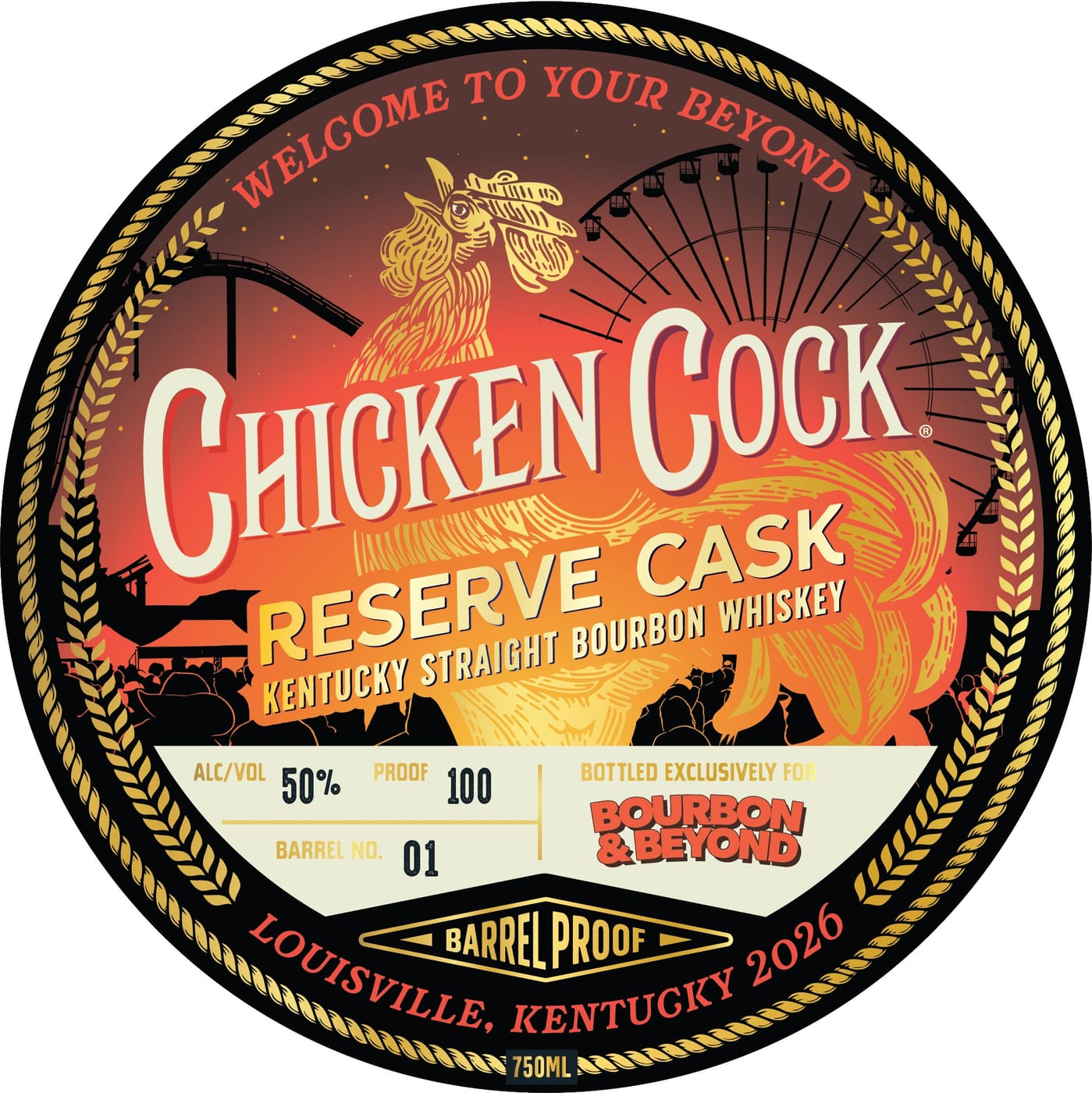 Chicken Cock label