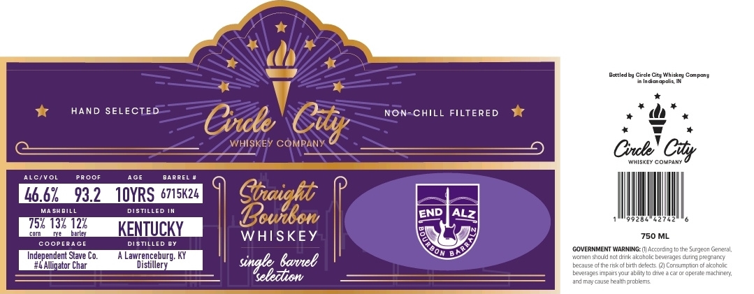 Circle City Whiskey Company label
