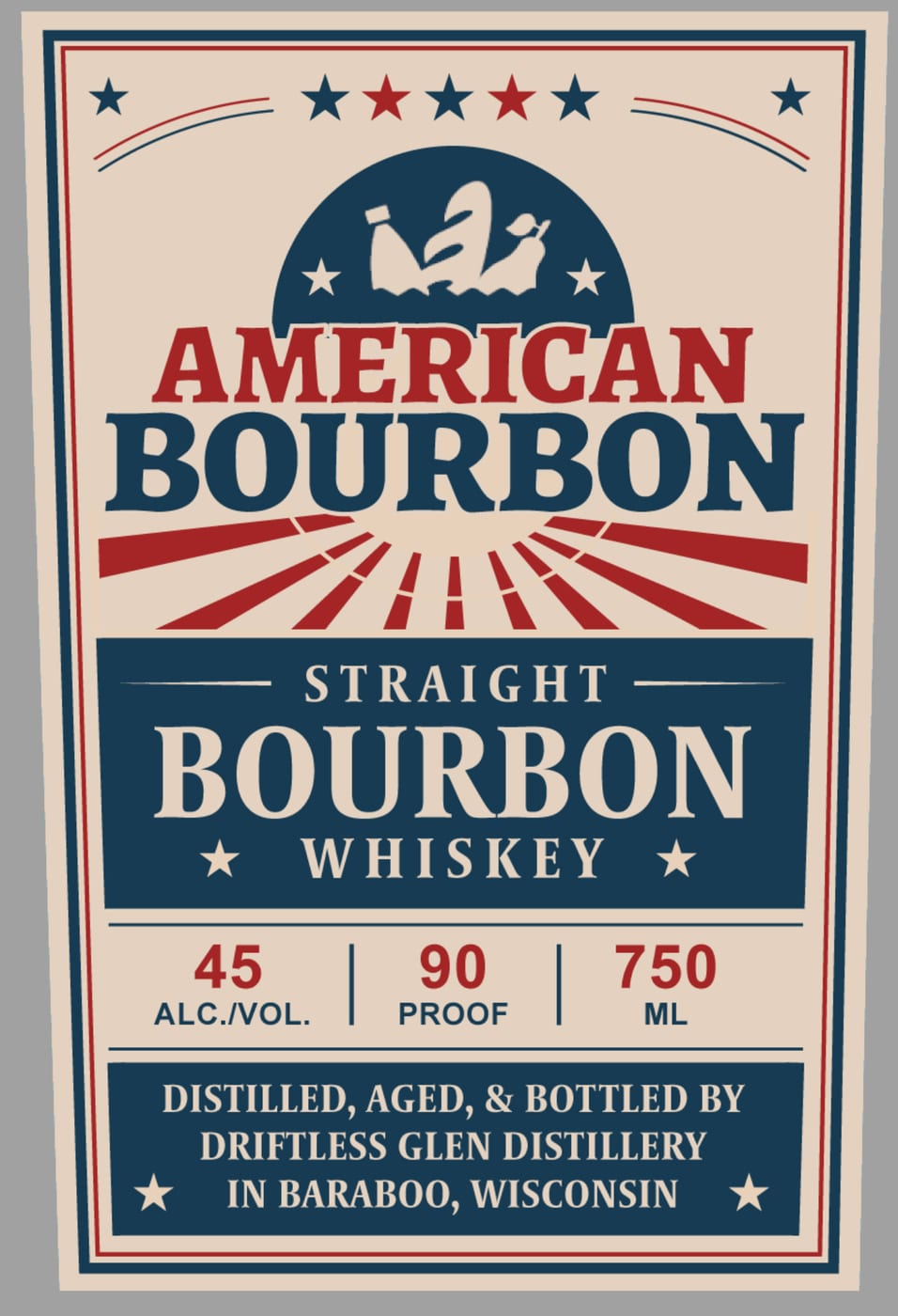 Driftless Glen Distillery label