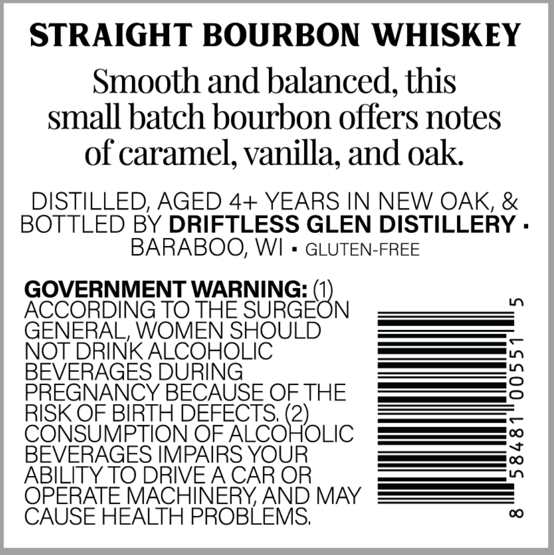 Driftless Glen Distillery label image 2