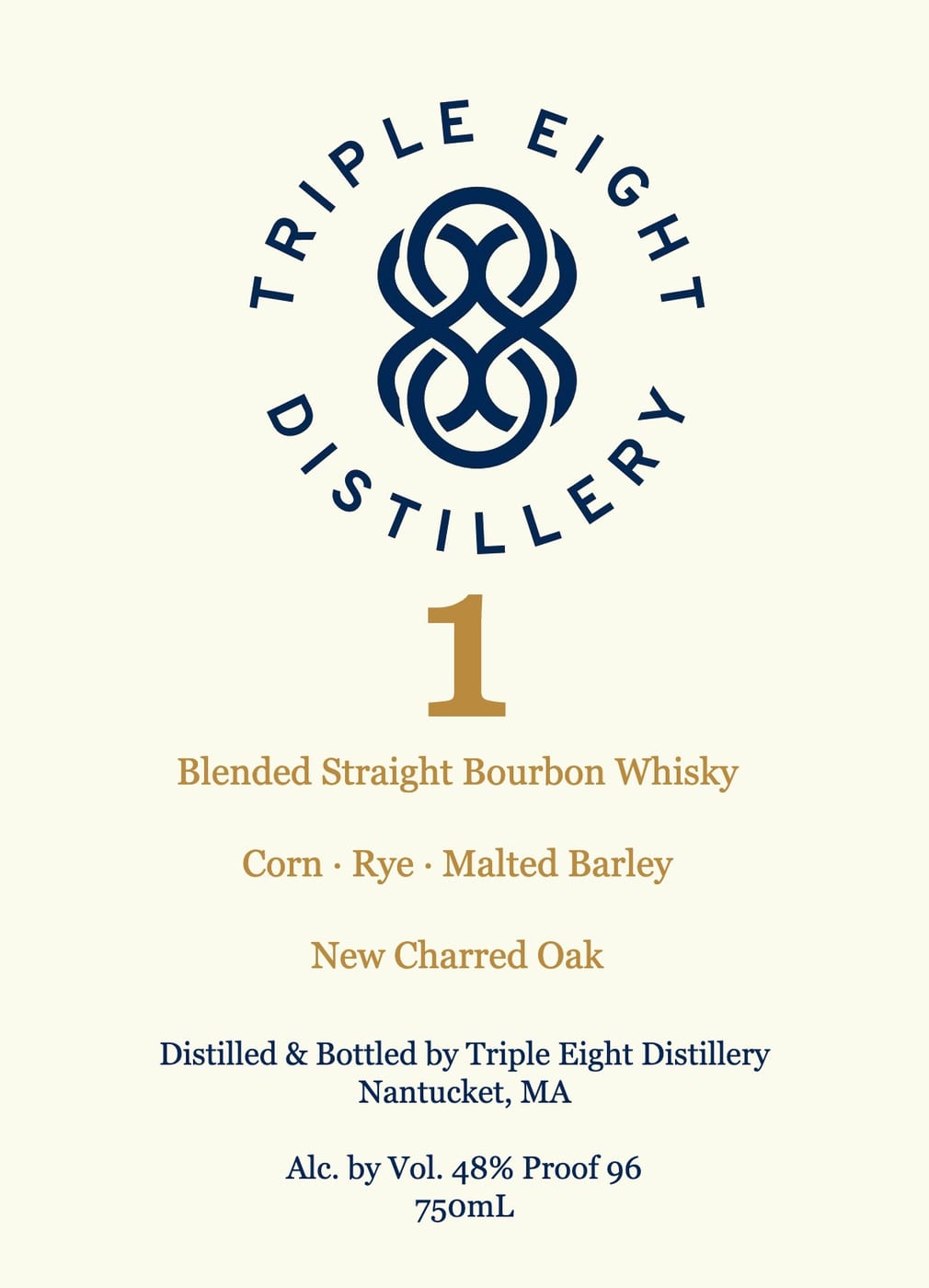 Triple Eight Distillery label