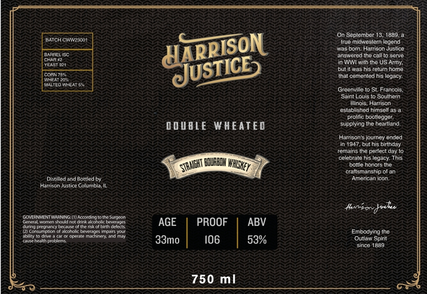Harrison Justice label